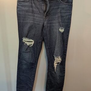 Distressed Black Jeans for Women